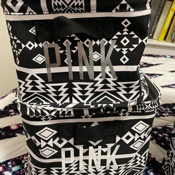 Victoria’s Secret PINK Galaxy full/queen comforter sheet set Aztec bins duffel++ - Picture 9 of 13